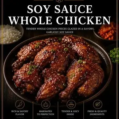 Korean Fried Chicken With Soy Sauce Whole