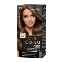 Multi Cream Permanent Intensive Hair Color Dye Care 33 NATURAL BLOND _ JOANNA