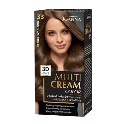 Multi Cream Permanent Intensive Hair Color Dye Care 33 NATURAL BLOND _ JOANNA