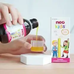 Neo kids orange flavour 200ml syrup