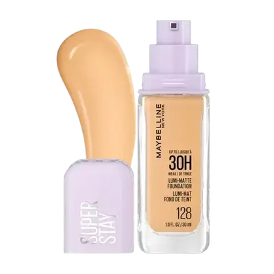 Super Stay Up To 30H Lumi-Matte Foundation 128 WARM UNDERTONES 30ml _ MAYBELLINE NEW YORK