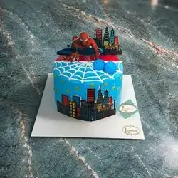 Spiderman cake vanilla 8 people