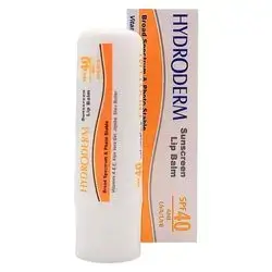 مرطب شفاه هيدروديرم SPF40 الواقي من الشمس، 4.5 جرام//Hydroderm SPF40 Sunscreen Lip Balm, 4.5 grams