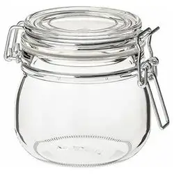 Small Glass Storage Jar