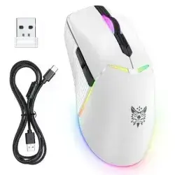 ONIKUMA CW928 RGB Tri-Mode Wireless Gaming Mouse - White