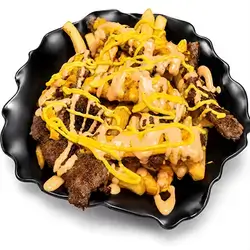 Burger Fries With Sauce