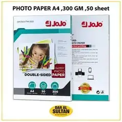 Photo paper,glossy,300gm,50 sheets.