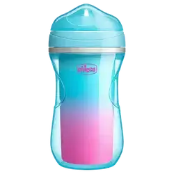 Active Cup 14m+ Insulated Bottle 2-in-1 Pink Color 266ml _ Chicco