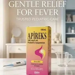 APIREKS (Ibuprofen 100mg/5ml) Pediatric Suspension 100ml