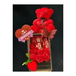 Flowers And Chocolate Box