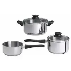 3-Piece Steel Pot Set