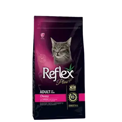 طعام ريفليكس بلس للقطط البالغة ذات الشهية الانتقائية (بالسلمون) 1.5Kg