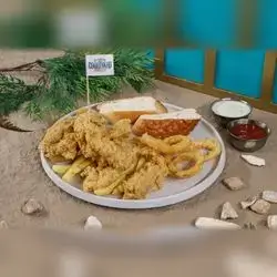 Crispy Chicken with Onion Rings