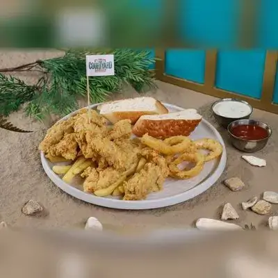 Crispy Chicken with Onion Rings