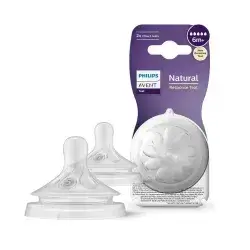 Philips Avent Natural Response Teat 6+ Months | Flow 5 | 2-Pack