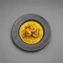 Shrimp Soup with Cream & Mushroom