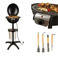 Electric Grill Set With Stand