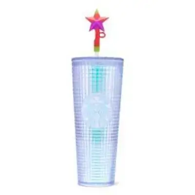 Starbucks® Cold Cup Clear Grid 24oz / 709ml – Summer 2024 Limited Edition