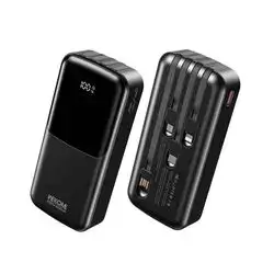 WEKOME Power Bank 20000mAh PD 22,5W WK WP-66 2 Ports, with cable USB-C/Lightning/Micro/USB Black