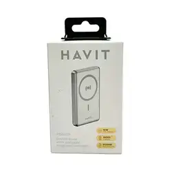 Havit Pb5203 Power Bank With Magnetic Wireless Charching 10000Mha 15W Wirwless 20W Pd