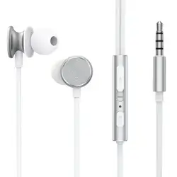 Joyroom JR-EW03 3.5mm Wired Series In-Ear Metal Earbuds (Silver/Gray)