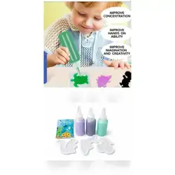 3D Magical Water Set - 3 Bottles and 3 Molds