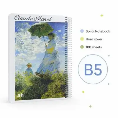 Hardcover Spiral Notebook – B5 | 100 Sheets