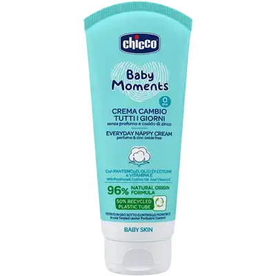 Baby Moments Every Day Nappy Cream 0m+ Perfume & Zinc Oxide Free 100ml _ Chicco