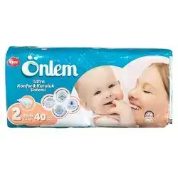 Diaper Onlam No. 2 (3 - 6 kg) 40 pcs