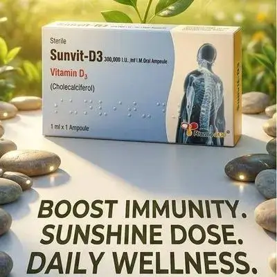 Sunvit-D3 300,000 IU Vitamin D3 Ampoule