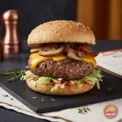 Meat Burger With Mushroom