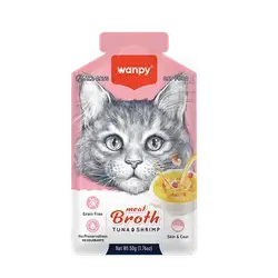 WANPY Meat Broth Tuna & Shrimp 12x50g