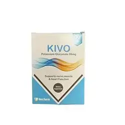 KIVO (Potassium Gluconate 99mg) 30 Coated Tablets_Kievo Pharma