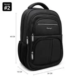 Flamingo Leather Backpack – Model #2, 4 Zippers