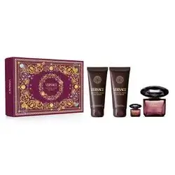 VERSACE crystal noir 4pcs EDP Gift Set