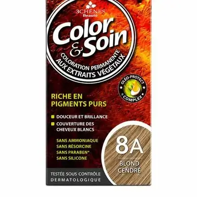 Color & Soin Permanent Hair Dye - 8A Ash Blonde