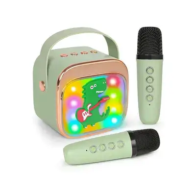 P12 Portable Bluetooth Speaker with Karaoke Mic – Pink / Green / Yellow