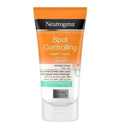 نيتروجينا مقشر للوجه للتحكم بالحبوب خال من الزيوت 150 مل/Neutrogena - Spot Controlling Oil-free Facial Scrub - 150ml