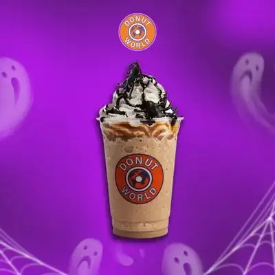 Pumpkin`s Spider Frappe ( 1 Halloween Donut Free )