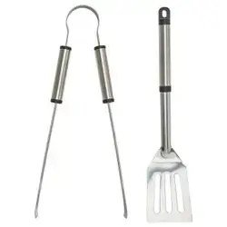 2-Pieces Steel Meat Spoon