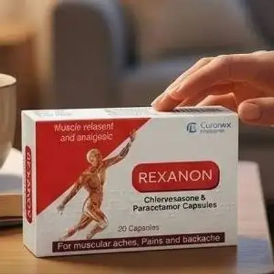 REXANON (Chlorzoxazone & Paracetamol Capsules)20 Capsules