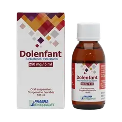 Dolenfant (Paracetamol 250mg/5mg) Oral Suspension 100ml _ PHARMA developpement