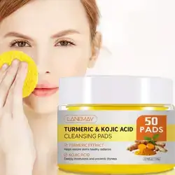 LANEMAY Cleansing Pads with Turmeric And Kojic Acid - 50 Pads