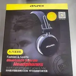 A700BL Fashion & Sports Bluetooth Stereo Headphones With Detachable Cable & Mic