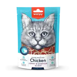 Chicken Jerky & Codfish Sushi 80g