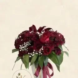 Red Table Flower Arrangement