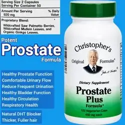 Prostate Formula, Herbal support for Prostate, Bladder, Urinary flow, DHT Blocker for Hair Growth, Hair loss, Saw Palmetto, Ginkgo Biloba, Mullein Leaf, 100 Capsules Saw Palmetto