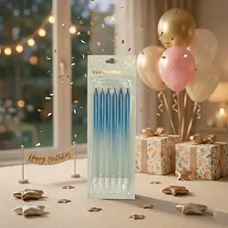 Blue Birthday Candles