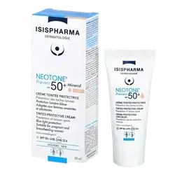 NEOTONE Prevent Spf50+ Mineral Light Tinted Protective Cream 30ml _ ISISPHARMA