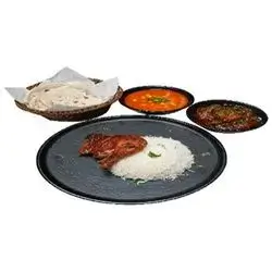 Oven- Baked Chicken With White Rice
